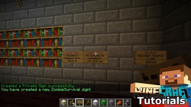 Minecraft Tutorial: ZombieSurvival Plugin смотреть онлайн