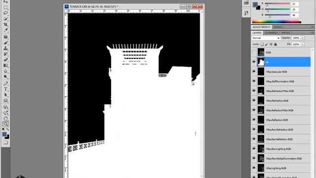 3ds Max Export Multiple Render Passes (EXR) into Photoshop Extended смотреть онлайн