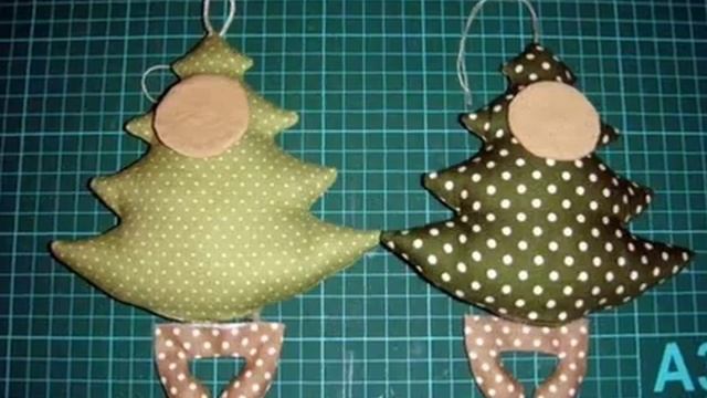 Забавные текстильные елочки. Мастер класс смотреть онлайн