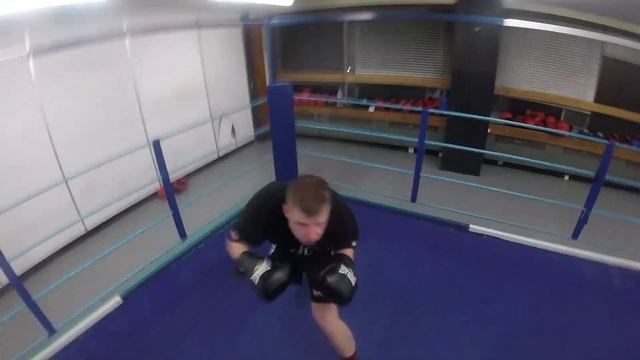 Boxing Sparring POV. Boxing From The View Of A Boxer