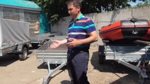 МЗСА 817701 - универсальный прицеп 2 в 1. Груз + Лодка ПВХ. ЦЛП АРИВА