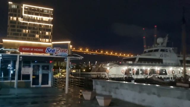 Владивосток. Вечерний город. Корабельная Набережная. Музыкальный фонтан. Прогулка . смотреть онлайн