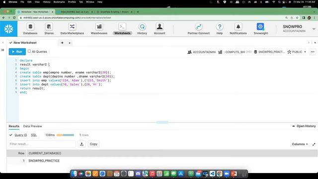 Snowflake-Snowflake Scripting смотреть онлайн