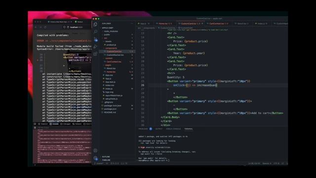 Build a shopping cart with react js 2022 [ Super Easy ] For Beginners смотреть онлайн