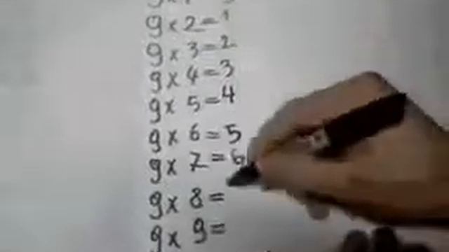 Учимся умножать на 9 легким способом