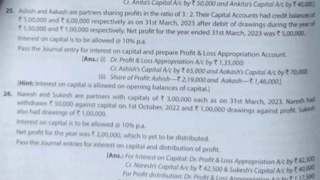 PARTNERSHIP FUNDAMENTALS T.S.Grewal Ch-1 Question no 24, 25 & 26 class -12 accounts session 2023-24 смотреть онлайн