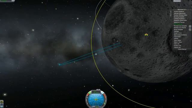 Ksp | стыковка с Лунной Орбитальной Станцией. смотреть онлайн