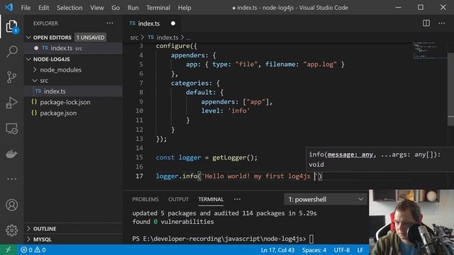Log4js logging and logrotate - Log4js in NodeJS смотреть онлайн