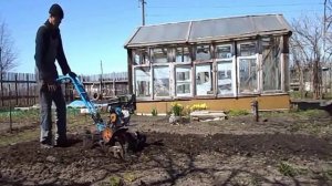 Мотоблок вспашка, гусиные лапы и фреза.