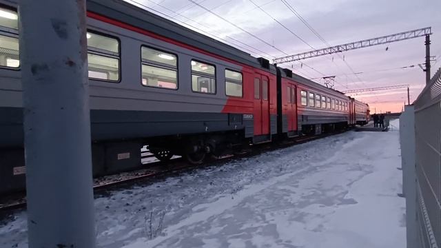 ЭД4М-1023/1024 "ЭКОпоезд" отправляется от О.П. 217 КМ | Курган-Шадринск-К.Уральский | №6385/6355 смотреть онлайн