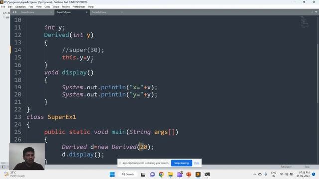 SUPER KEYWORD IN JAVA WITH EXAMPLES смотреть онлайн