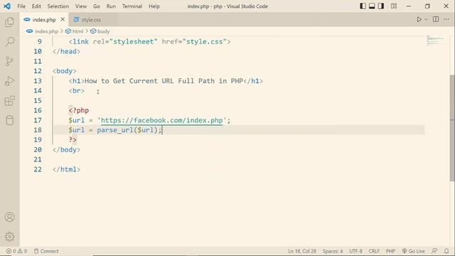 How to Get Current URL Full Path in PHP | PHP Problem Solving | Learn with Sazzad смотреть онлайн