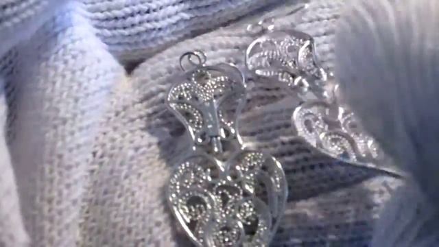 Bubo scandiacus- Argentium filigree earrings смотреть онлайн