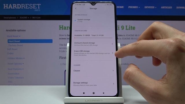 How to Format SD Card in XIAOMI Mi 9 Lite – Erase External Storage смотреть онлайн