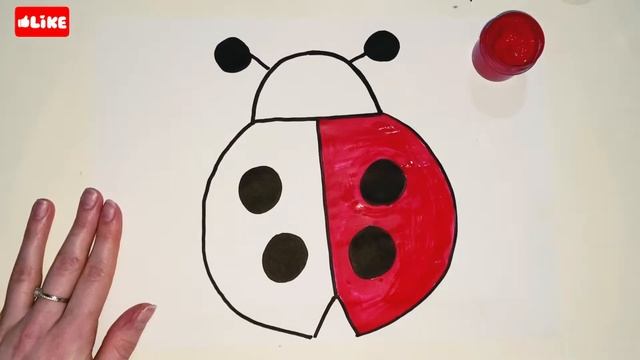 How to draw a ladybug? Как нарисовать божью коровку? смотреть онлайн