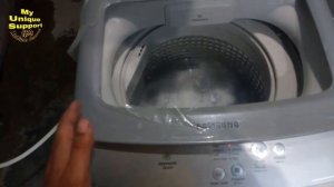 Fully automatic washing machine full wash demo. Samsung 6kg top load 2021