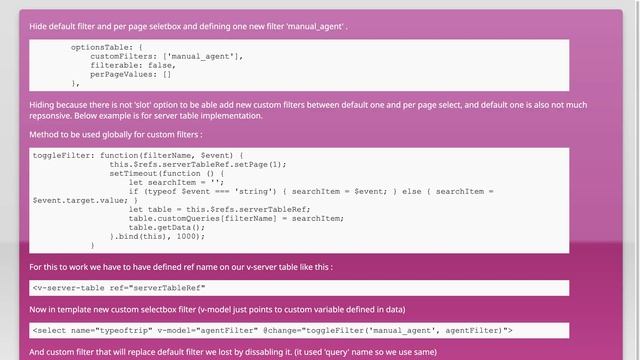 Vue Tables 2 - Custom filters смотреть онлайн