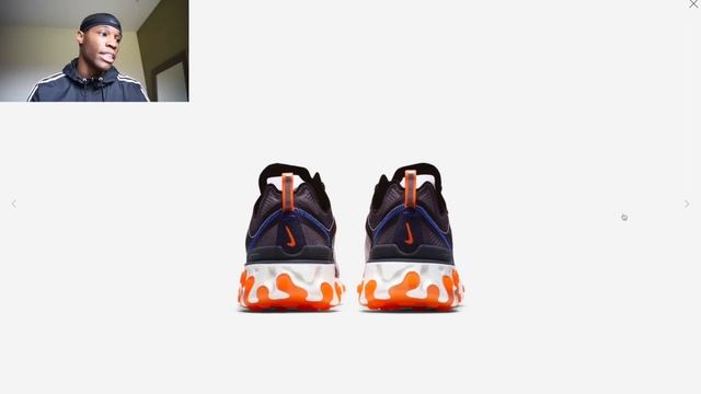 Nike React Element 87 Solar Red Total Orange Neptune Green смотреть онлайн