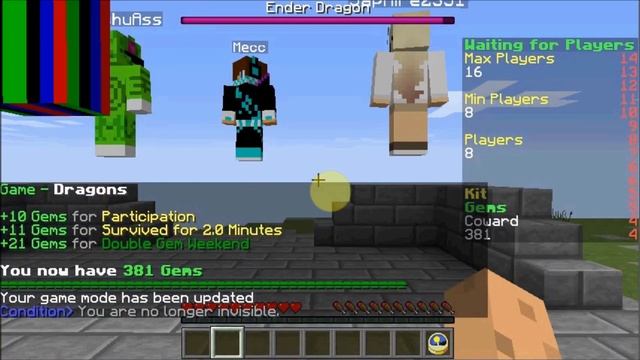 Minecraft Multiplayer : [Mineplex Server] Dragons, Dragon Escape смотреть онлайн
