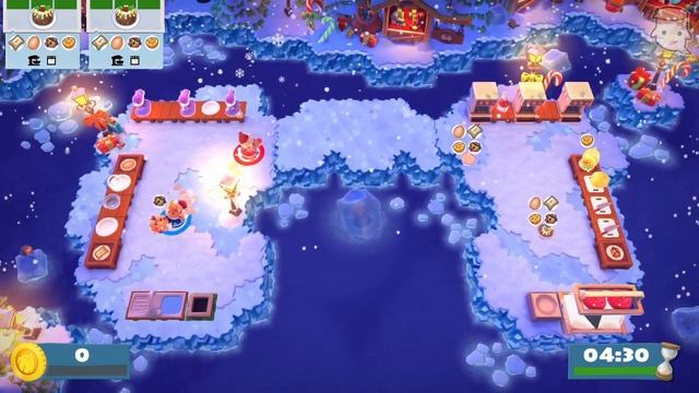 Christmas Co-op! Overcooked 2 Winter Wonderland, Christmas Best Friends Festive Cooking! смотреть онлайн