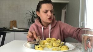 Мукбанг!!! Селёдка с картошкой)))