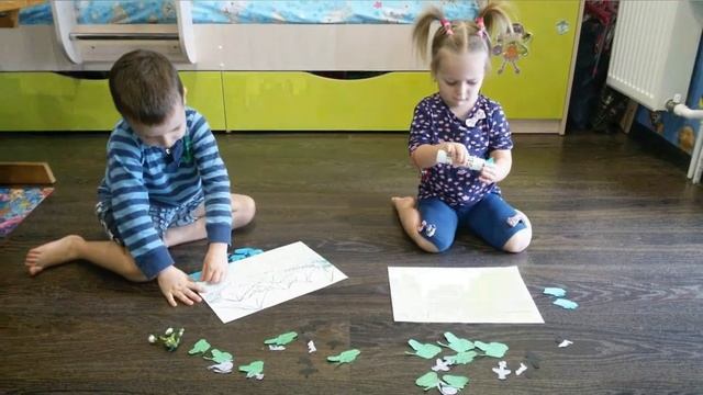 Поделка в садик на 23 февраля от Тёмы и Саши. смотреть онлайн