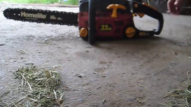 Homelite 33CC Chainsaw Cold Start