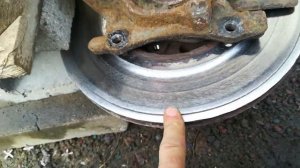 Шлифовка тормозной диск болгаргой. Grinding a brake disc with a grinder