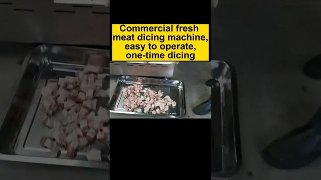 Commercial fresh meat dicing machine, easy to operate, one-time dicing смотреть онлайн