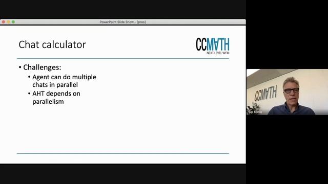 Webinar 'Chat Capacity Calculations' by Prof. dr. Ger Koole - CCmath смотреть онлайн