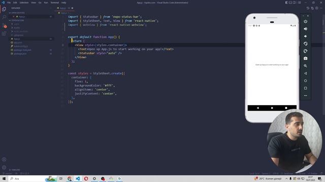 React Native Webview Kullanımı - Siteyi Mobil Uygulama Yapma смотреть онлайн