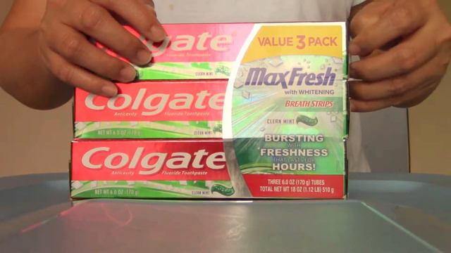 Colgate Toothpaste Max Fresh With Whitening Breath Strips Clean Mint (Pack Of 3) Unboxing Apr 8 201