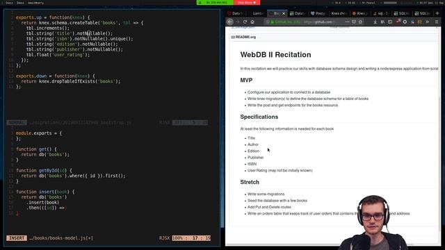 WebDb II - SQL Schema, Migration and Seeds смотреть онлайн