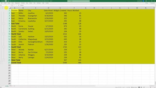 How to Select Only Visible Rows and Not Hidden Rows in Excel | EXCEL TUTORIAL смотреть онлайн