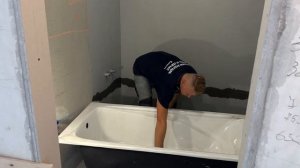 Установка чугунной ванны. Немного процесса