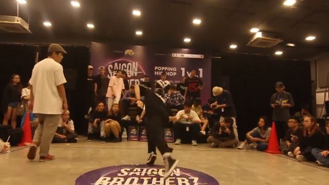Saigon Brotherz Jam | Popping Semi-final | Pou Pop Vs Long Pop ( Win)