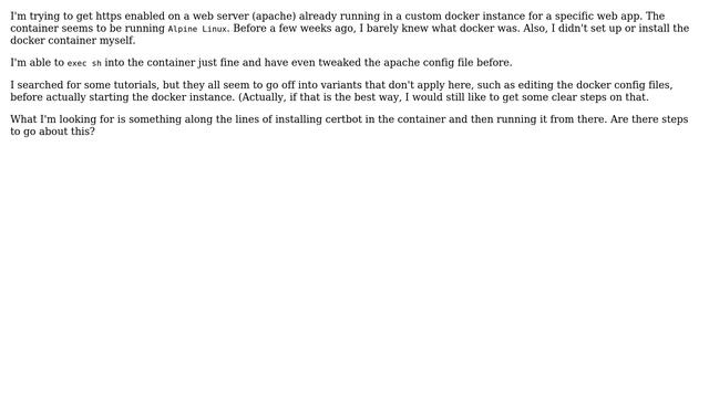DevOps & SysAdmins: Install Let's Encript in a custom docker container смотреть онлайн