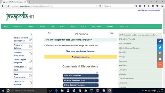 Java: Which algorithm does Collections.sort() use?
| javapedia.net смотреть онлайн