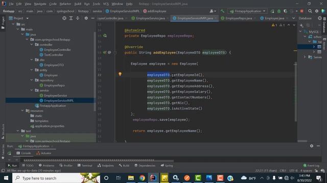 Spring boot JPA Save records to Mysql database смотреть онлайн