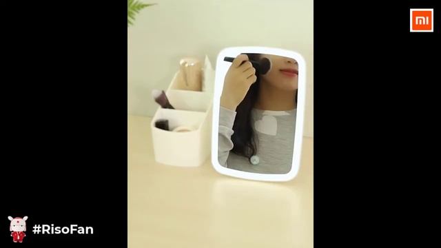 Xiaomi Makeup Mirror With LED Light Portable 3 Colors. смотреть онлайн