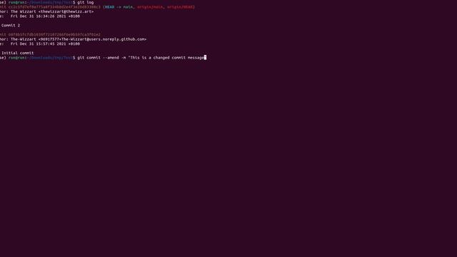 Modify/change the last commit message in the local and remote repository. смотреть онлайн