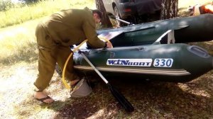 Складной РИБ WinBoat 330+Suzuki DF-15