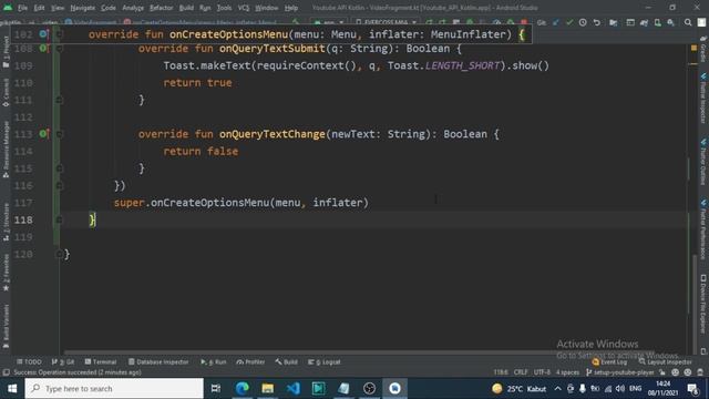 7 - Getting Started YouTube API Android Kotlin: Setup SearchView смотреть онлайн