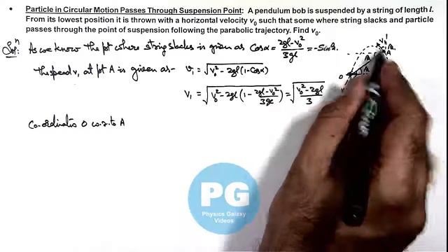 Adv Illustration – Particle in Circular Motion Passes Through Suspension Point | Circular Motion #3 смотреть онлайн
