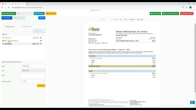 How to Parse Amazon AWS Invoice using PDF.co Document Parser смотреть онлайн