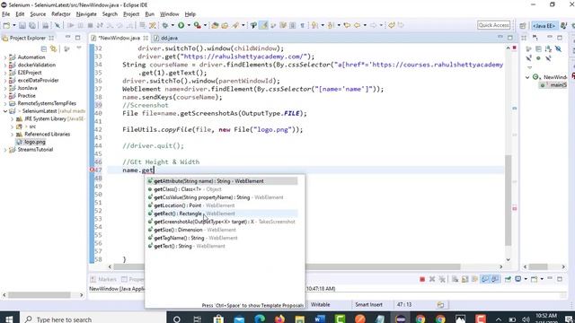 #11 - Selenium 4 NEW -Capturing Height and Width of WebElement | Rahul Shetty смотреть онлайн