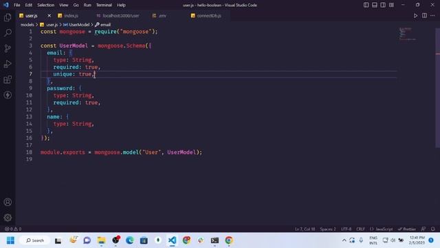 Save Data in MongoDB with Mongoose Express Js 07. смотреть онлайн