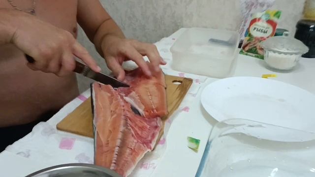 Простой, но вкусный рецепт засолки красной рыбы ( нерка). смотреть онлайн