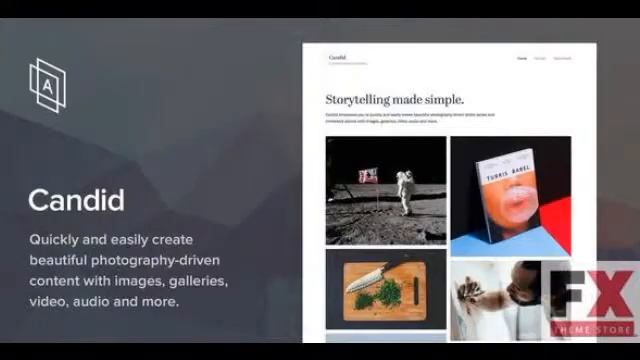 Preview Candid - WordPress Photography Theme TFx смотреть онлайн