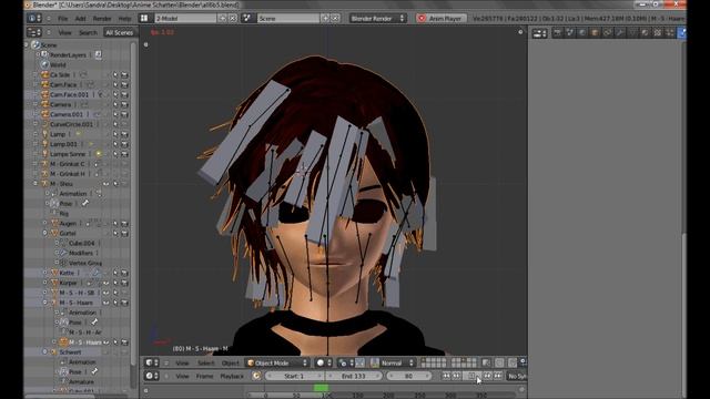 Shou Yoru- Using Softbodies to animate Highpoly Meshes (Hair) with Blender - Anime /Manga смотреть онлайн
